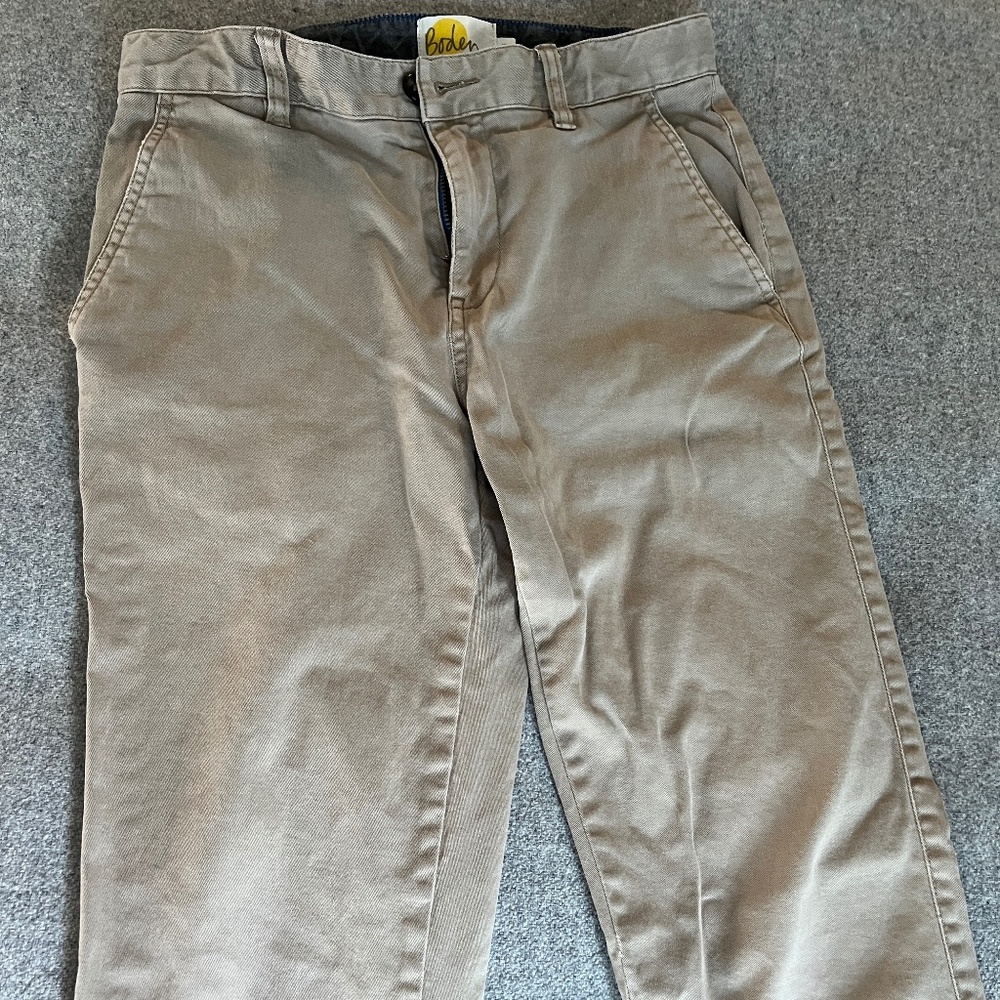 Mini Boden boys Khaki Chinos Pants, size 13